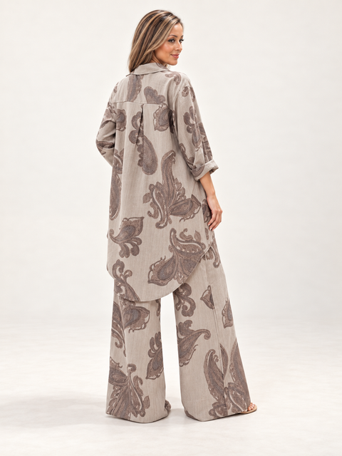 Paisley Muse Two-Piece Co-ord Set- Mavenne Bi
