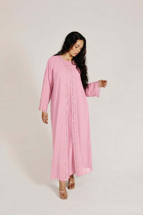 Blush Élise Abaya Set- Mavenne Bi