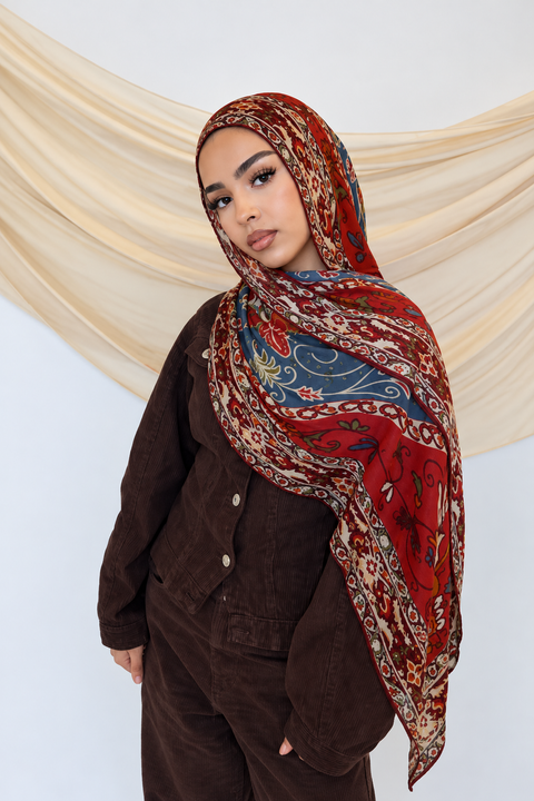 Sahara Paisley Modal Hijab- Mavenne Bi